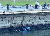 Bluebikes in Boston Harbor