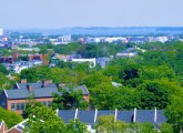 Panoramic view from the top of the Fort Hill Tower