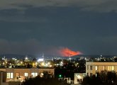 Brush fire south of the Great Blue Hill