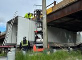 18-wheeler stuck on Storrow Drive