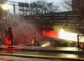 Fire under the ramp