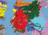 Map of East Boston Verizon cell-anntenna zones, with newest one in green