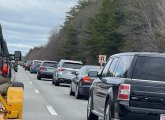 Traffic on I-93 in New Hampshire