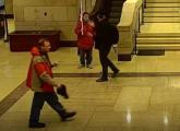 Fisher walking through the Capitol