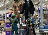 Halloween decorations at Dedham Lowe's