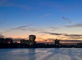 Sunset from the Mass Ave. bridge