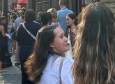 Line to get into Fajitas and 'Ritas on West Street Wednesday evening