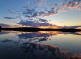 Sunset over Spot Pond