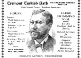 Ad for the Tremont Turkish Bath