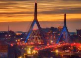 Zakim Bridge at sunrise