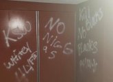 Racist graffiti painted on Tynan School in South Boston