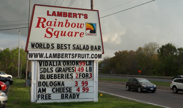 Free Brady on Lambert's sign in Westwood