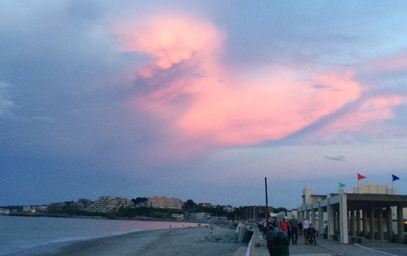 Sunset on Nantasket Beach in Hull