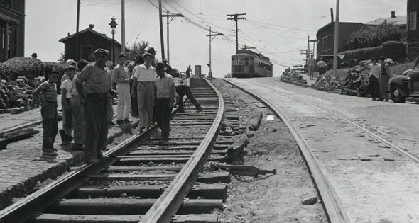 Trolley going downhill