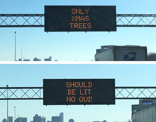 Massachusetts anti-OUI highway signs