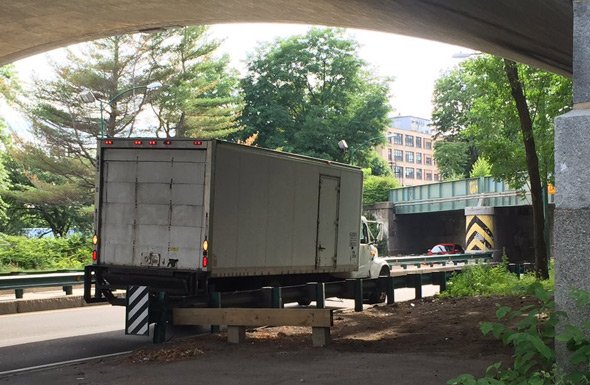 Stupid truck on Storrow Drive