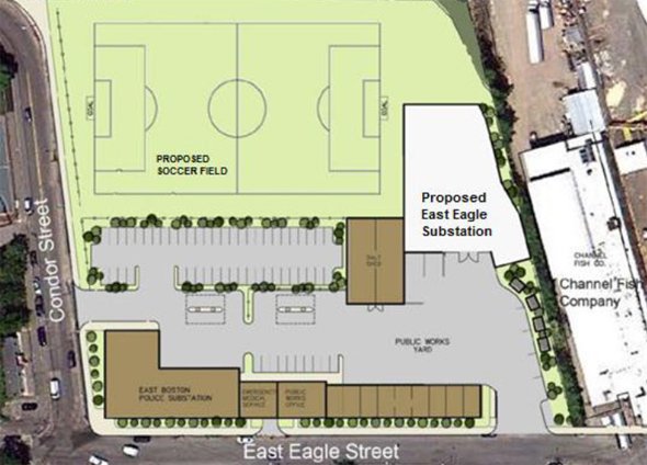 Map of proposed Eversource substation