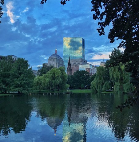 Hancock over the Public Garden