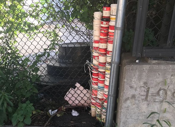 Whole lot of stacked coffee cups