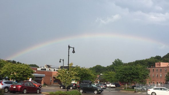 Rainbow over West Roxbury