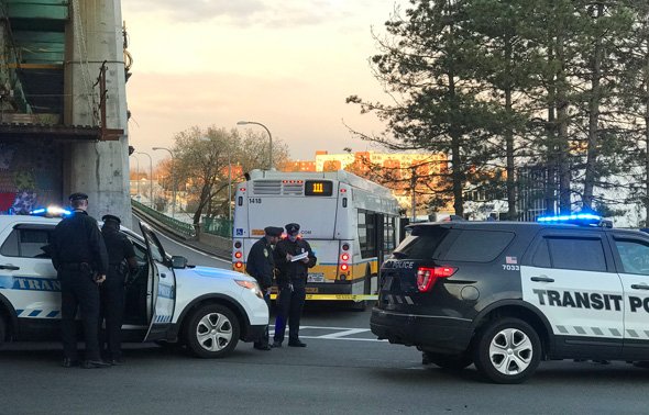 Crash scene at ramp to Tobin Bridge