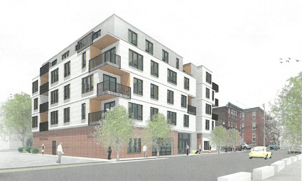 Architect's rendering of 28-30 Geneva Ave.