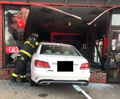 Car into Saugus beef bistro