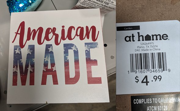 American made? No