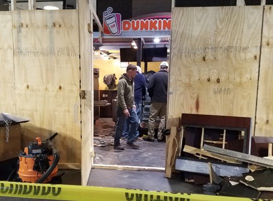 Dunkin' Donuts being renovated in North Station