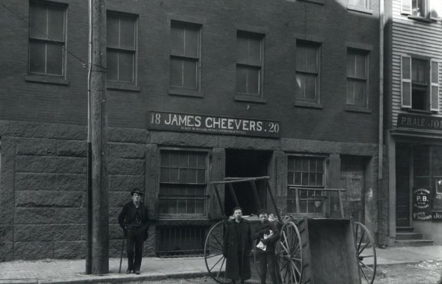 James Cheevers's storefront in old Boston