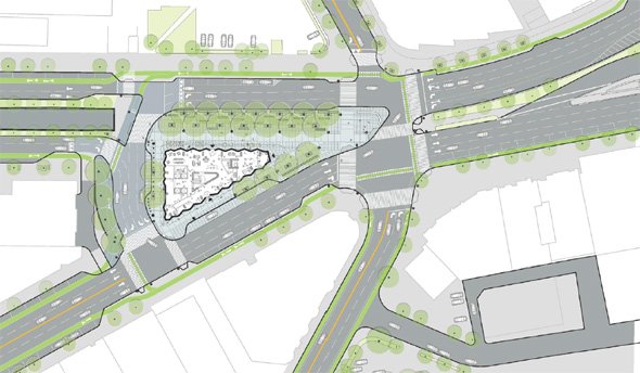 Map of proposed new Kenmore Square