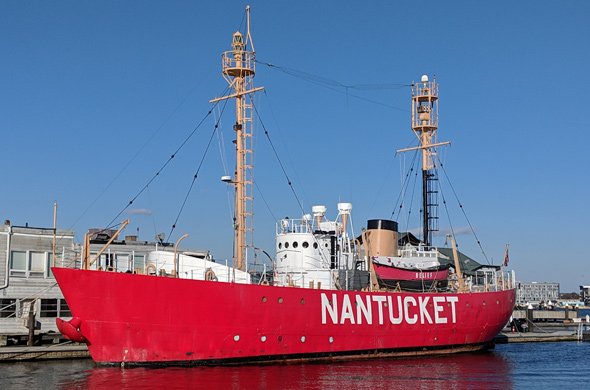 Nantucket Lightship at Commercial Wharf