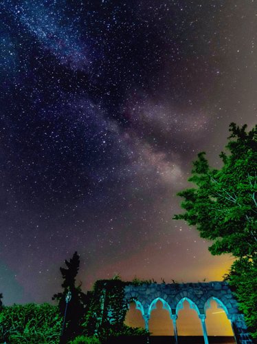 Milky Way from Hammond Castle in Gloucester