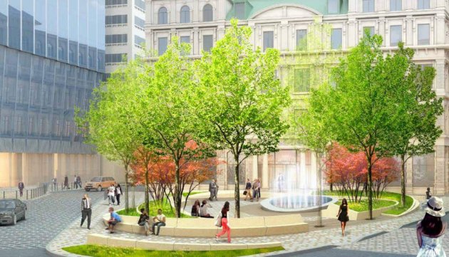 New look of Winthrop Square without Burns