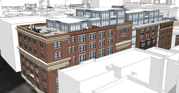 Proposed Temple Street development on Beacon Hill