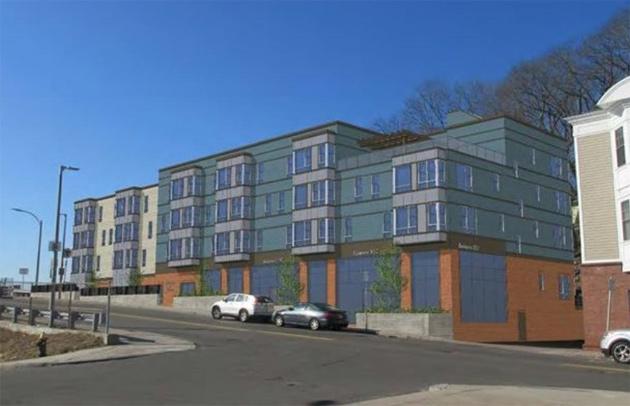 Rendering of new Fairmount Avenue apartment building