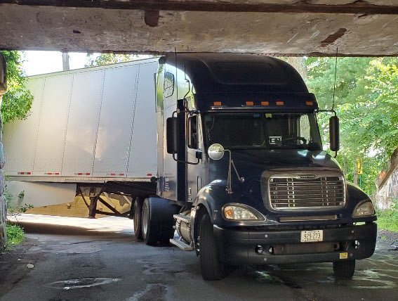 Storrowed truck in Wellesley