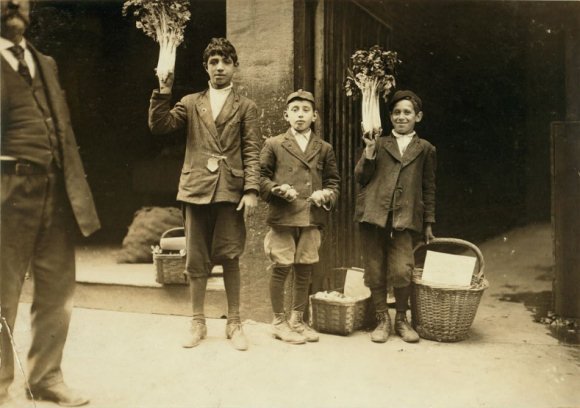 Child fruit vendors