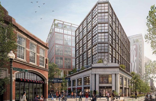 Jersey Street would become a permanent pedestrian mall as part of plans for  nearly nine acres of redevelopment around Fenway Park