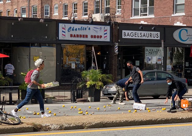 Fruit connected  Mass. Ave.