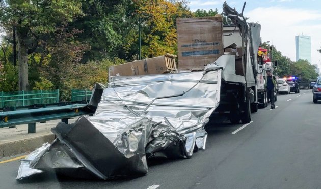 Storrowed truck on Storrow Drive