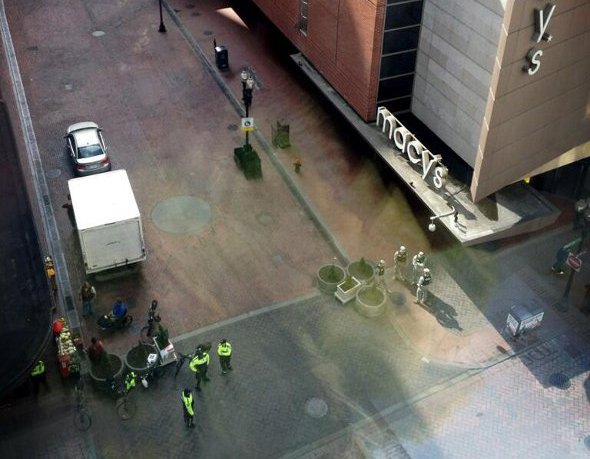 Downtown Crossing shut