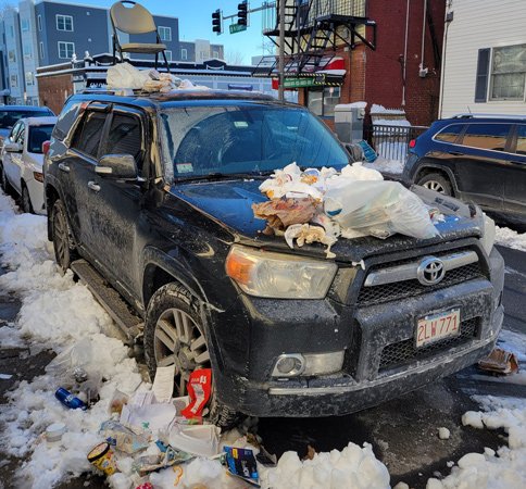 With Much Controversy, Boston Begins Removing Parking Space Savers : The  Two-Way : NPR