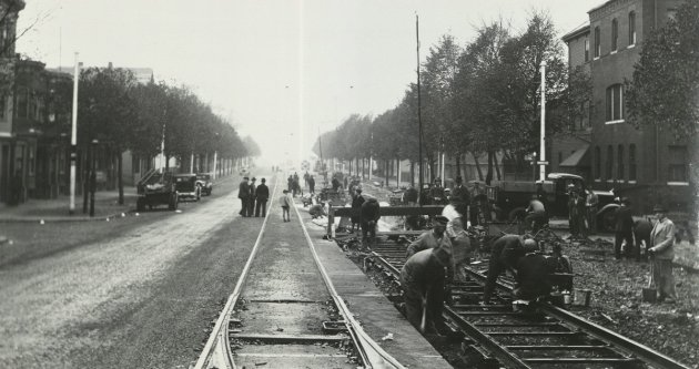 Installing trolley tracks