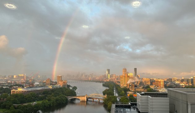 Rainbow over the Charles River