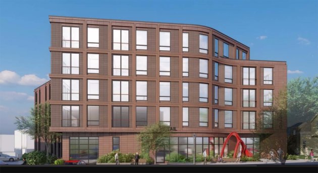 Rendering of proposed Dorchester Avenue building