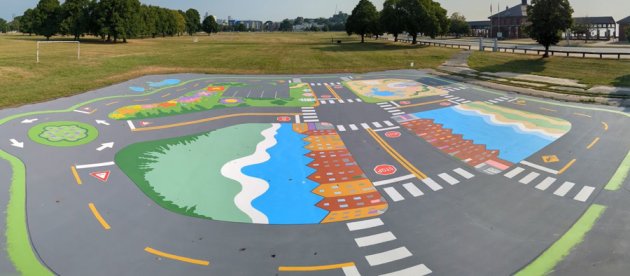 Bike town at Moakley Park