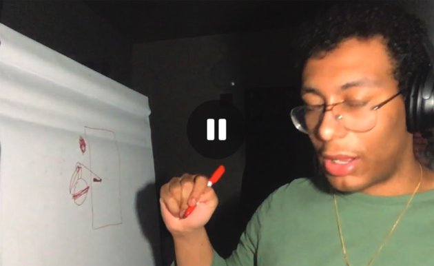 Brunson diagramming how to booby trap a door with a grenade