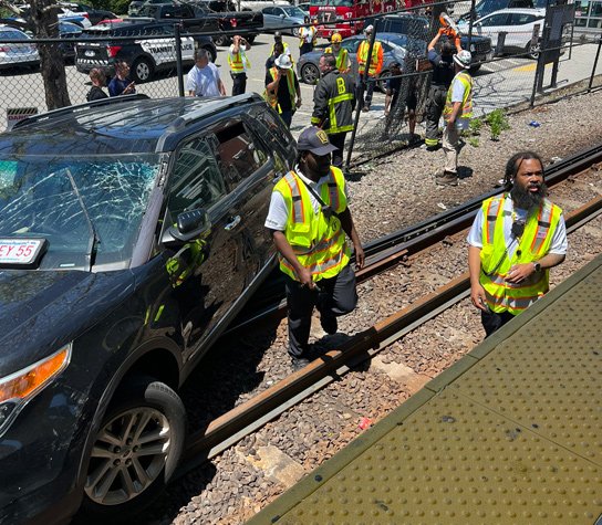 Car on the outbound Red Line at Savin Hill