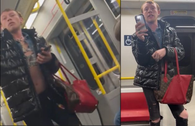 Man with red and brown Louis Vuitton handbag wanted for Red Line attack